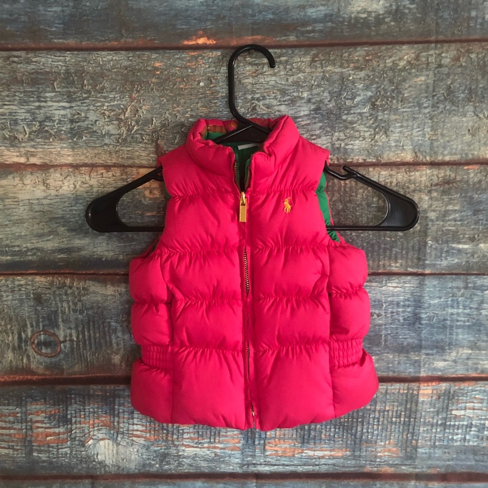 Ralph Lauren Baby Down Reversible Vest 24 months